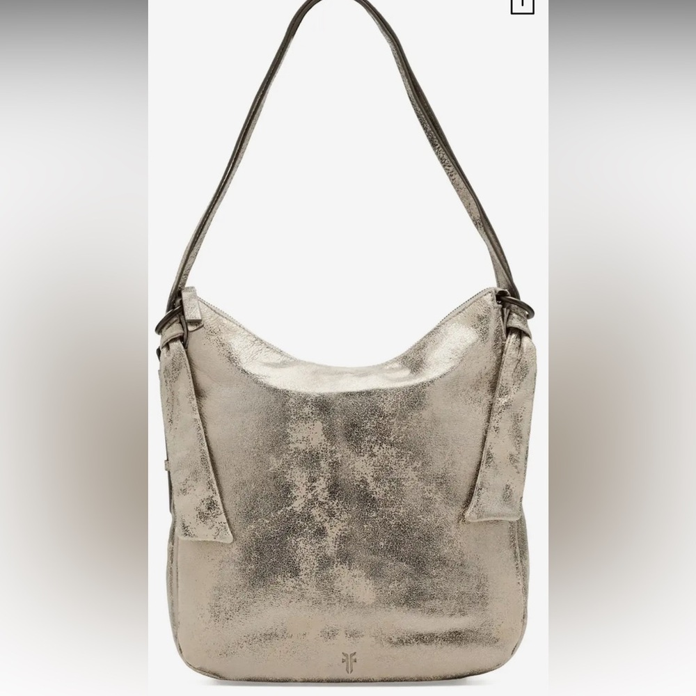NWT! Frye Nora Metallic Leather Convertible Backpack